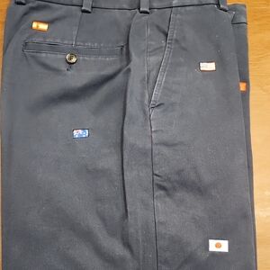 Brooks Brothers Navy Chinos with Embroidered Flag Details